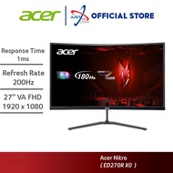 ACER NITRO ED270R X0 27" CURVED GAMING MONITOR ( 27" VA FHD 1MS / 200HZ / AMD FREESYNC / HD MI + DP 