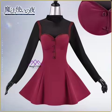 Women's Mahou Tsukai No Yoru Aoko Aozaki Winter Cosplay Costume - High Quality Anime Clothes Role Pl