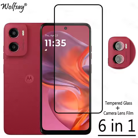 Full Cover Glue Tempered Glass For Motorola Moto G05 Screen Protector Moto G05 G 05 Camera Glass For