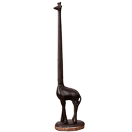 Cast Iron Toilet Tissue Holder Freestanding Giraffe Paper Towel Holder Decorative Paper Stand for Ba