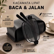 MATA Foldable Reading and Walking Glasses +1.00 to/d + 4.00 Men Stainless Steel Steel Frame Anti-Rad