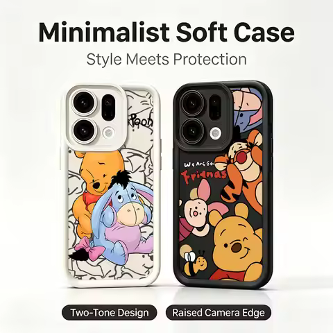 Winnie The Pooh Shockproof Phone Case For OPPO A5 A6 Pro A5X A6X A16 A17 A54 A57 A60 A73 A77 A79 A80