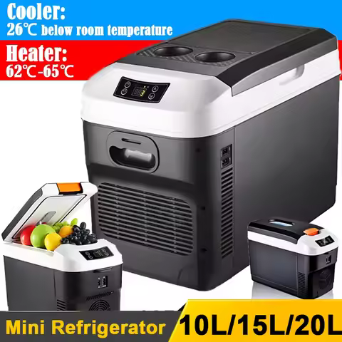 10l 15l 20l Mini Refrigerator Car Portable Fridge Freezer Cooler Warmer Dual Use Camping Caravan Bar