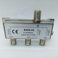 Spliter TV 3WAY / Spliter IF/RF 3WAY High Qualitu