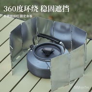 Outdoor Stove Portable Gas Stove Camping Windshield Enclosure Stove Gas Stove Windshield Furnace End Ring Windshield Cam