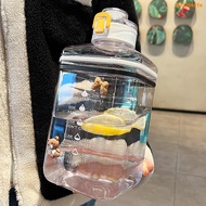 Sports Water Bottle 2,000ml Large Straw 2,000cc Super Capacity Cup Female 2,000ml Bucket 2L