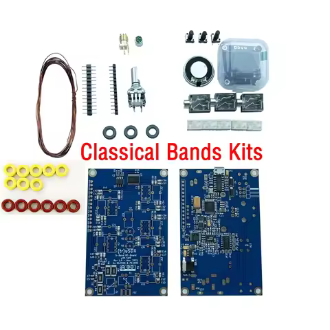 (tr)uSDX usdx transceiver Hi Band and Classic Band kits by PE1NNZ and DL2MAN Efficiencies in the 70-