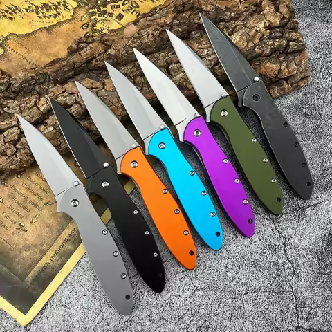 Ken Onion Leek KS 1660 Assisted Open Folding Pocket Knife Outdoor Camping Hunting 8Cr13Mov Blade 14C