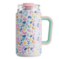 [Meoky Tumbler] meoky 32/50oz สแตนเลสจับถ้วยสูญญากาศฉนวนถ้วยที่มีฝาปิดและฟางซิลิโคน ลื่นลดเสียงรบกวน