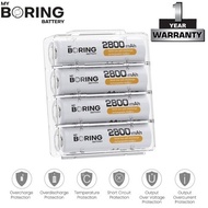 viral!!! My Boring Batery AA 2800 mAh 4 Pack High Power Baterai AA Rechargeable