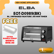 Elba Oven Toaster 9L EOT-D0989(BK) | Infared Heaters | 60 Minutes Timer with Bell Ring | Temperature