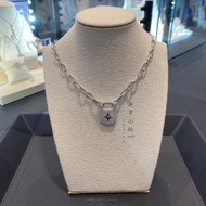 August APM Monaco Meteor Chain Necklace Female Silver Clavicle Chain Summer Unique Design Texture Ne