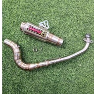 Daeng sai4 Pipe canister conical open specs exhaust Pipe for Wave 125 Xrm 110/125 Wave 100/110/115 R