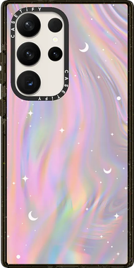CASETiFY Pastel Gradient Aurora Case For Samsung Galaxy S24 Ultra S23 S22 Plus Black Glitter Protect