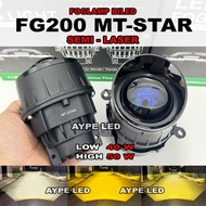 Foglamp Biled 3 inch Premium FG200 Bluelens 3 Colors 50 Watt Bracket Complete Universal Car