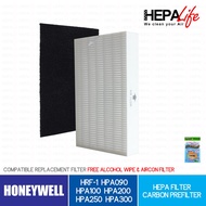 Honeywell HRF-R1 HPA090 HPA100  HPA200  HPA250 and HPA300 Compatible HEPA Filter - Hepalife