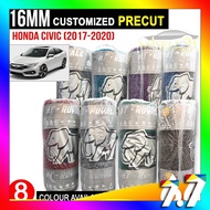 Honda Civic 2017-2020 Precut Car Carpet 5pcs(set) Karpet Kereta Siap Potong 16MM