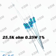 Resistor 25.5K ohm 0.25W 1% 25K 10W