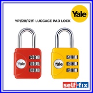 YALE YP1/28/121/1 Luggage Padlock (Red / Yellow)