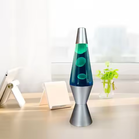 Small Night Lava Lights Design Glass Bottle Rocket Rainbow Table Light Led Custom Tall Modern Mini L