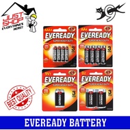 EVEREADY Battery Super Heavy Duty AA4 / AAA4 / 9V1