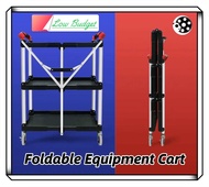 Foldable equipment cart plastic material low budget studio equipment photography