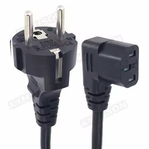 CEE7/7 European Straight Schuko to IEC C13 Power Cords, H05VV-F 0.75mm Cable, EU Schuko to C13 90 De
