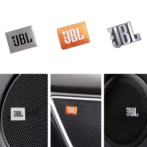 5/10pcs JBL metal 3D General Motors modified high-end speakers, speakers, badge decorative stickers,