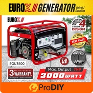 EUROX EGU3800 EuroPower Power Generator Petrol Getset Generator 4 Stroke Portable Gasoline Generator