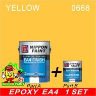 YELLOW 0668 ( 1L ) 1SET EA4 FINISH / EA 4 NIPPON PAINT PROTECTIVE COATING / HIGH PERFORMANCE / HEAVY