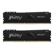 คิงซตัน แรมพีซี DDR4 16GB/3200MHz.CL16 (8GBx2) Fury Beast สีดำ