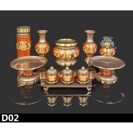 Worship Bronze Vase Set D02