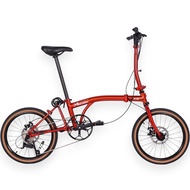HACHIKO Hachiko A20 Aluminium Trifold Bicycle | 20" Wheelset | Flame Lacquer | Signature