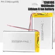 3.7V 10000mAh Lipo Li-Po Lithium Battery 1260100 with Li-polymer PCB battery replacement battery for