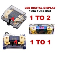Power Amplifier Digital Fuse Holder With Meter Power Amp Fuse Fius Power Amp Box 1 TO 1 1 TO 2 Amp F
