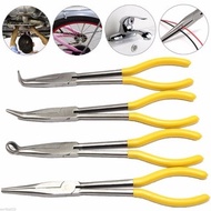 MKR 11" 16" Straight Bent Long Needle Nose Pliers O-Shape 25 45 90 180 Degree Ring Shape Stainless E