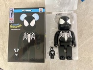 400% + 100% 蜘蛛俠 Spider-Man Marvel Spider man Black Costume 黑蜘蛛俠 Bearbrick Be@rbrick