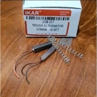 10Set CARBON BRUSH ALTERNATOR/GAR DYNAMO AMPER HINO JO8C-LOHAN/DUTRO/ICM317