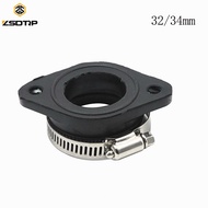 ZSDTRP Motorcycle Carburetor Adapter Inlet Intake Pipe Rubber  32/34mm