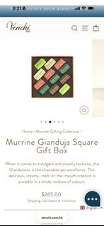 Venchi Murrine Gianduja Square 禮盒