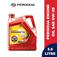 PERODUA Fully Synthetic Engine Oil SAE 0W20 3.5L For Perodua Myvi Lagi Best/ Myvi Old/ All Alza