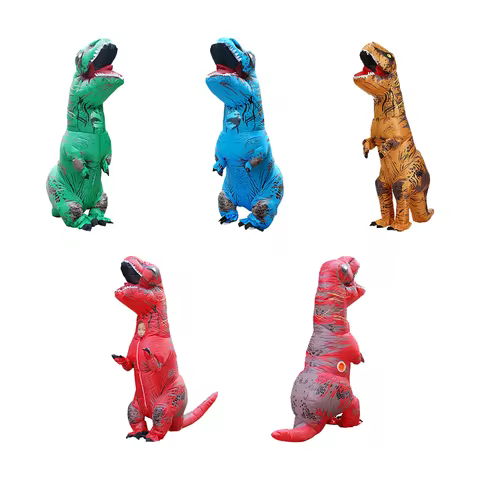 Halloween T-rex inflatable uit Tyrannosaurus Dinosaur Costume Child Kids Adult Role-playing
