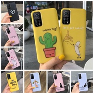 Xiaomi Mi 10T / Mi 10T Pro 5G / Mi 10T Lite (5G) Cartoon Cactus Banana Cartoon Casing Soft Silicone Shockproof Ccase