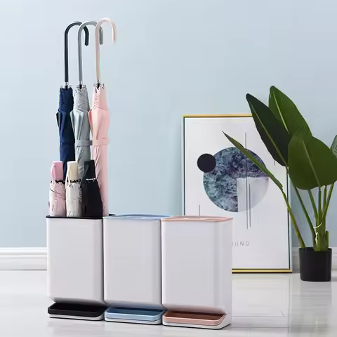Umbrella Storage Rack with Drain Tray Long and Short Umbrella Storage Rack Floor-standing Umbrella R