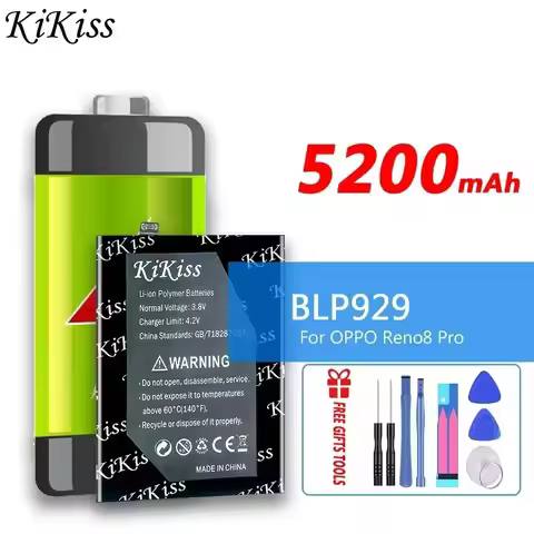Lightweight 5200mAh For Oppo Reno 8 Pro Reno 8 Pro+ Mobile Phone Battery BLP929
