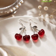 MOCHO Cherry Earrings, Exaggerate Cute Dangle Earrings, Creative Resin Ear Jewelry Fruit Earrings Ca