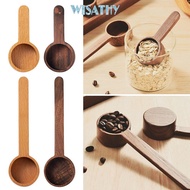 WISATHY Coffee Spoon Kitchen Accessories Measuring Tools Gram Scoop Wooden