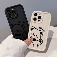 Little Bear Case Compatible For IPhone 13 15 7Plus 14 12 11 Pro Max 8 6 7 6S Plus X XR XS MAX SE 2020 Cartoon Couples