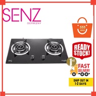 SENZ Twin Burner Gas Stove Tri-Rings With 6.4kW Fast Ignition 4 Fire Mode BLACK SZ-GS388 I Dapur gas💥