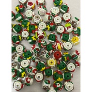 4pcs (MIX VARIATION) UV Painting Beads Round Christmas Painting